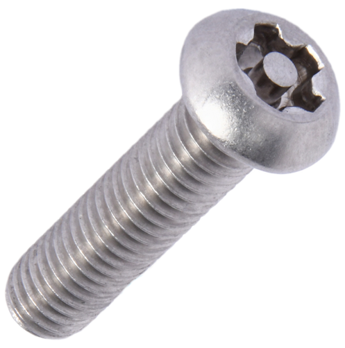 Security Self Tapping Screws Buttonhead 5-Lobe Pin Stainless Steel A4