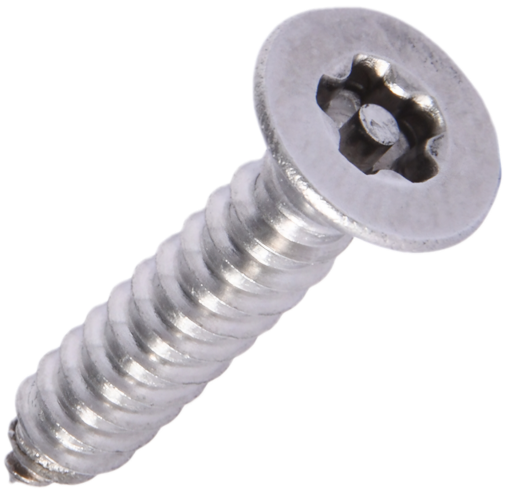 Security Machine Screws Countersunk head 5-Lobe Pin Stainless Steel A4