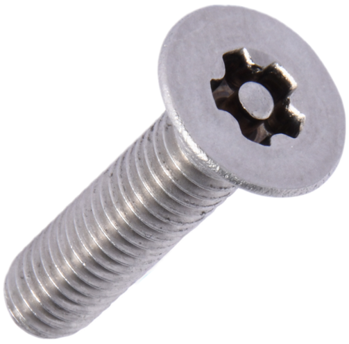 Security Self Tapping Screws Countersunk head 5-Lobe Pin Stainless Steel A4