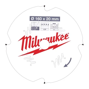 MILWAUKEE Circular saw blades 160X20X2,2X4D