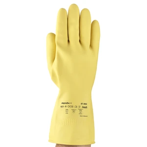 Ansell Chemical resistant gloves G04Y Size 7 Yellow