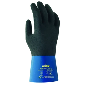 Uvex Gloves Cotton rubiflex S XG27B 11 Black/Blue