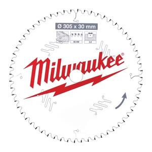 MILWAUKEE Lames de scie circulaire 305X30X3,0X60ATB