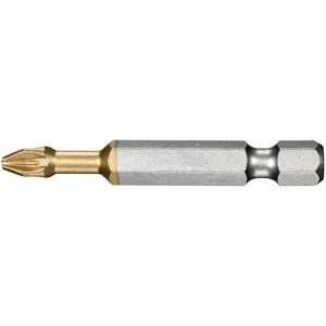 Facom Pozidriv High Pref Titanium Screwdriver Bit PZ1 1/4" Hex 50mm