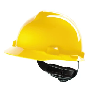 MSA Safety helmet V-Gard 4-point textile Yellow