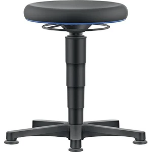 Swivel stool floor glides integral foam integral foam black