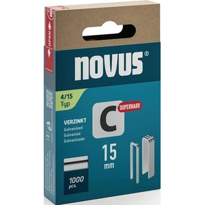 Narrow back clip C type 4 W.6mm leg-L.15mm wire-W.1,1mm 1000 pcs.NOVUS