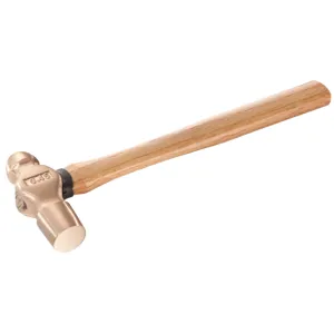 Facom Non-Sparking Ball Pein Hammer Beryllium Copper Head Wooden Handle 325mm 680g