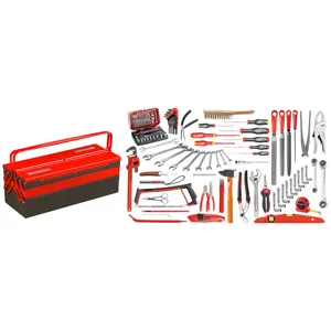 Facom General Service Tool Set in Metal Tool Box 112-Piece