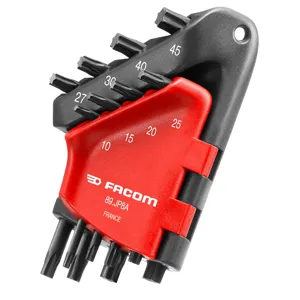 Facom 89.JP Torx L-Key Set in Wallet T10-T45 8-Piece