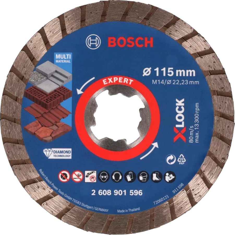 BOSCH bosc dia dis multimat turbo x-lock 115mm