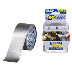 Fita adesiva HPX 6200 Prateada 48mm x 5m