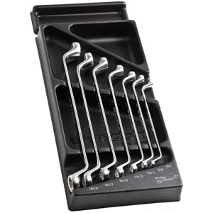 Facom Deep Offset Ring Wrench Set in Thermoformed Module 6-19mm 7-Piece