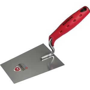 Tyrolean trowel L.325mm W.130mm soft handle,S-neck stainless steel SCHWAN