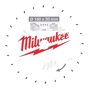 MILWAUKEE Lames de scie circulaire 160X20X2,2X24ATB