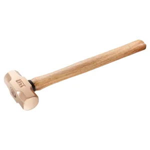 Facom Non-Sparking Sledge Hammer Beryllium Copper Head Wooden Handle 800mm 4.9kg