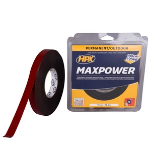 HPX Double coated foam tape Black 19mm x 16,5m