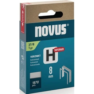 Fine wire staple H type 37 staple width 10,6mm 8mm 0,75mm superhard 1870 pcs.NOVUS