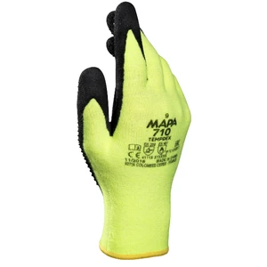 Mapa Heat resistant gloves 710 Black/Yellow Size 9