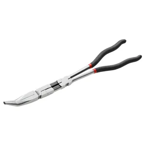 Facom Extra Long Half-Round Nose Pliers 40° Angled Tip 340mm