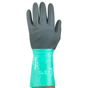 Ansell Chemical resistant gloves Alphatec 58-128 Size 10 Anthracite/Green