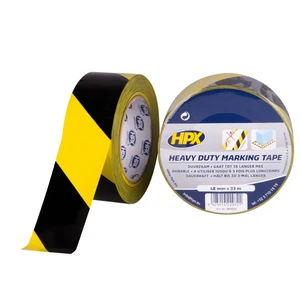 HPX Veiligheid & markering tape Geel/Zwart 48mm x 33m