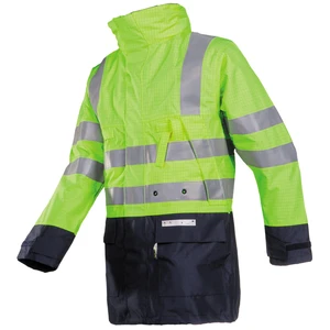 Sioen Hoge zichtbaarheid parka Winseler 3073 3073 Fluorescerend geel/marineblauw S