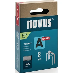 Fine wire staple A type 53 staple width 11,3mm 8mm 0,75mm superhard 1800 pcs.NOVUS