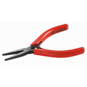 Facom Flat Nose Pliers 14mm Jaw Length Straight Tip PVC Grip Handle 160mm