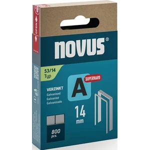 Fine wire staple A type 53 staple width 11,3mm 14mm 0,75mm superhard 800 pcs.NOVUS