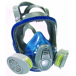 Respirador facial completo MSA Advantage 3221 Twin Tamanho M Azul/Cinza