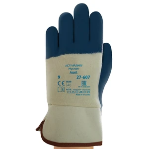 Guanti Ansell Hycron 27-607 Taglia 10 Blu/Bianco