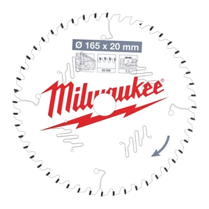 MILWAUKEE Lames de scie circulaire 165X20X2,2/48