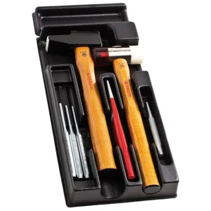 Facom Flat Pein Hammer Impact Tool in Tray Module 7-Piece