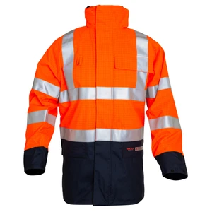 Oxxa Essential Magoma 2664 Veste parka en polyester orange fluorescent/bleu marine XL