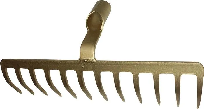 Road rake heavy-duty design without handle 16 tines KRUMPHOLZ