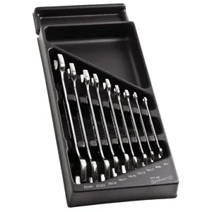 Facom Open End Wrench Set in Thermoformed Module 6-24mm 9-Piece