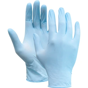 Oxxa Essential Sterke Gerolde Manchet Gepoederde Wegwerphandschoen Latex L/9 Blauw 100/Doos