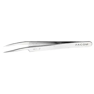 Facom 15°Angled High Precision Tweezers Cleared Tip 117mm