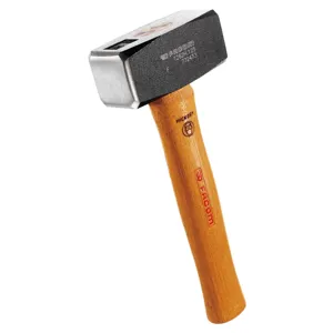 Facom Beveled Edge Club Hammer Steel Head Wooden Handle 105mm 1.3kg