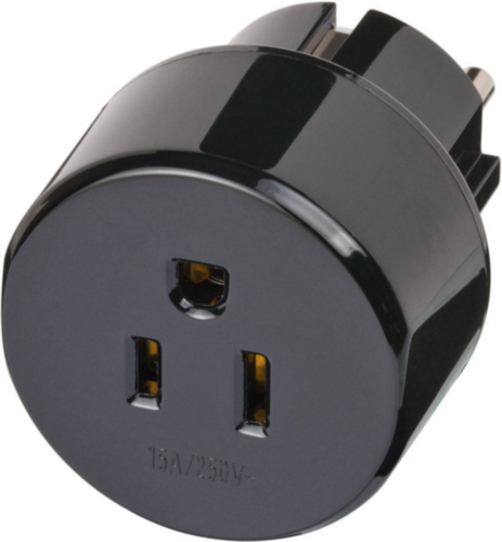 Brennenstuhl Grounding Travel Plug Type B Socket Type F Plug 15A 250V